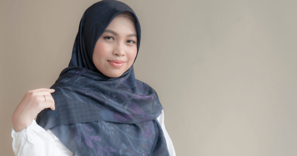 model hijab untuk wajah bulat